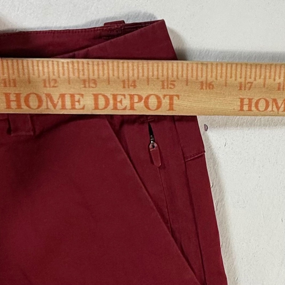 Lululemon Commission Shorts Mens 28 Burgundy Red Chino Style 9 Inch Inseam - Picture 5 of 8